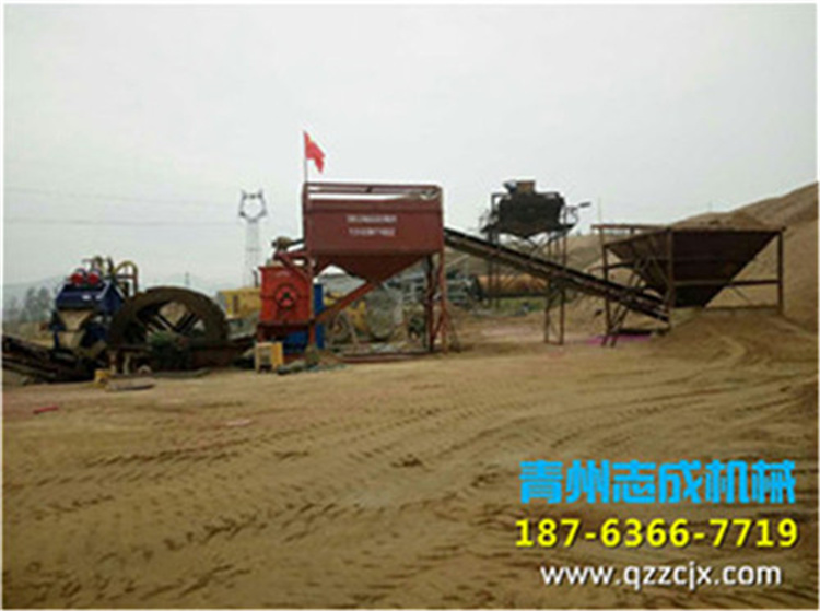 瓜子石制砂设备 建筑废料水洗生产线 石粉洗沙机价格