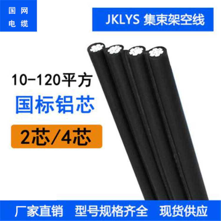JKLYS 铝芯平行集束电缆 架空绝缘导线 10/16/25/35/50/70