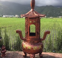寺院铸铜大宝鼎 仿古三层宝鼎 道观宗祠宝鼎定做