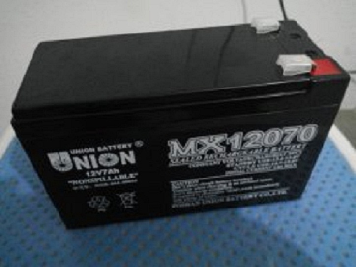 UNION友联蓄电池MX12070 12V7AH太阳能直流屏电池