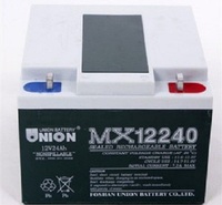 UNION友联蓄电池MX12240 12V24AH家用<em>照明</em>/<em>安</em><em>防</em>警报