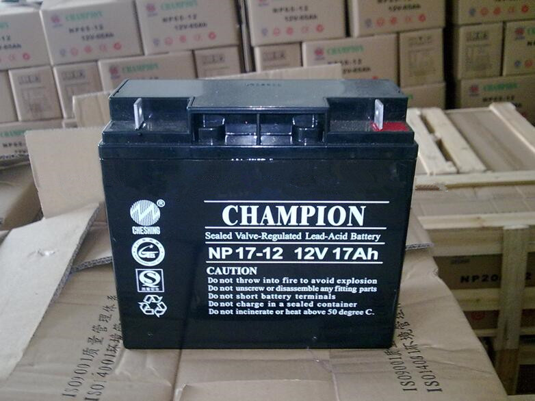 CHAMPION蓄电池NP17-12 12V17AH 阀控密封式铅酸消防电瓶