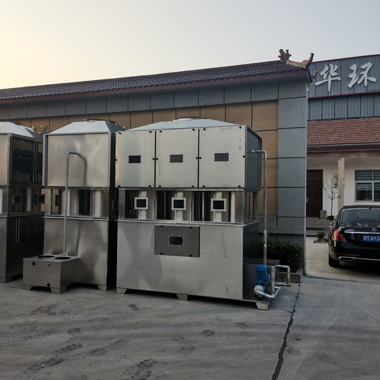 气旋混动喷淋塔 不锈钢方形旋流塔 橡胶厂酸雾净化除臭塔 脱硫除尘废气塔 