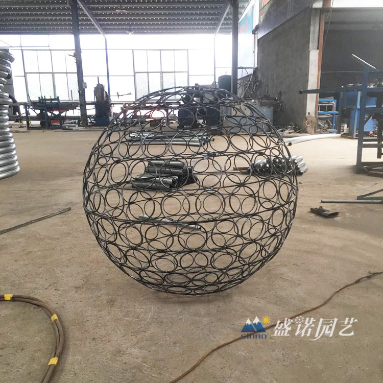 造型美观花球花柱大小图案定制 铁艺花球花柱报价