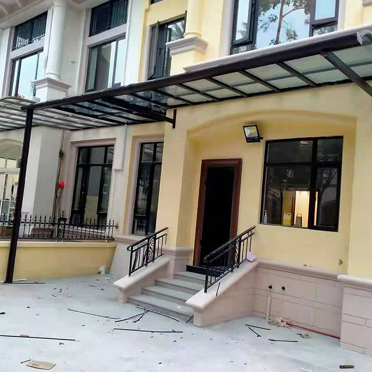 PC聚碳酸酯板遮阳棚 抗暴雨车棚厂家 精恒铝业