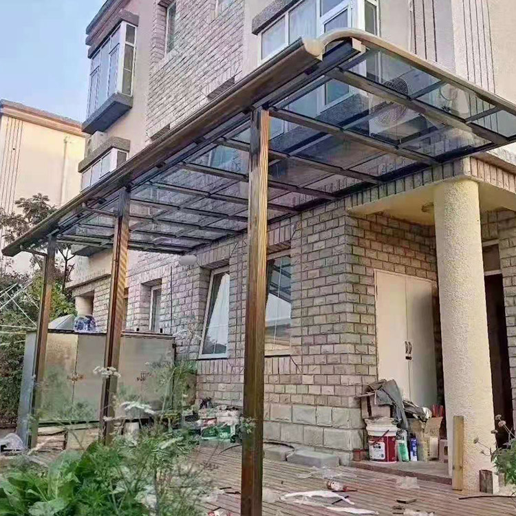 沈阳家用雨棚生产 辽宁露台棚定做 精恒铝业