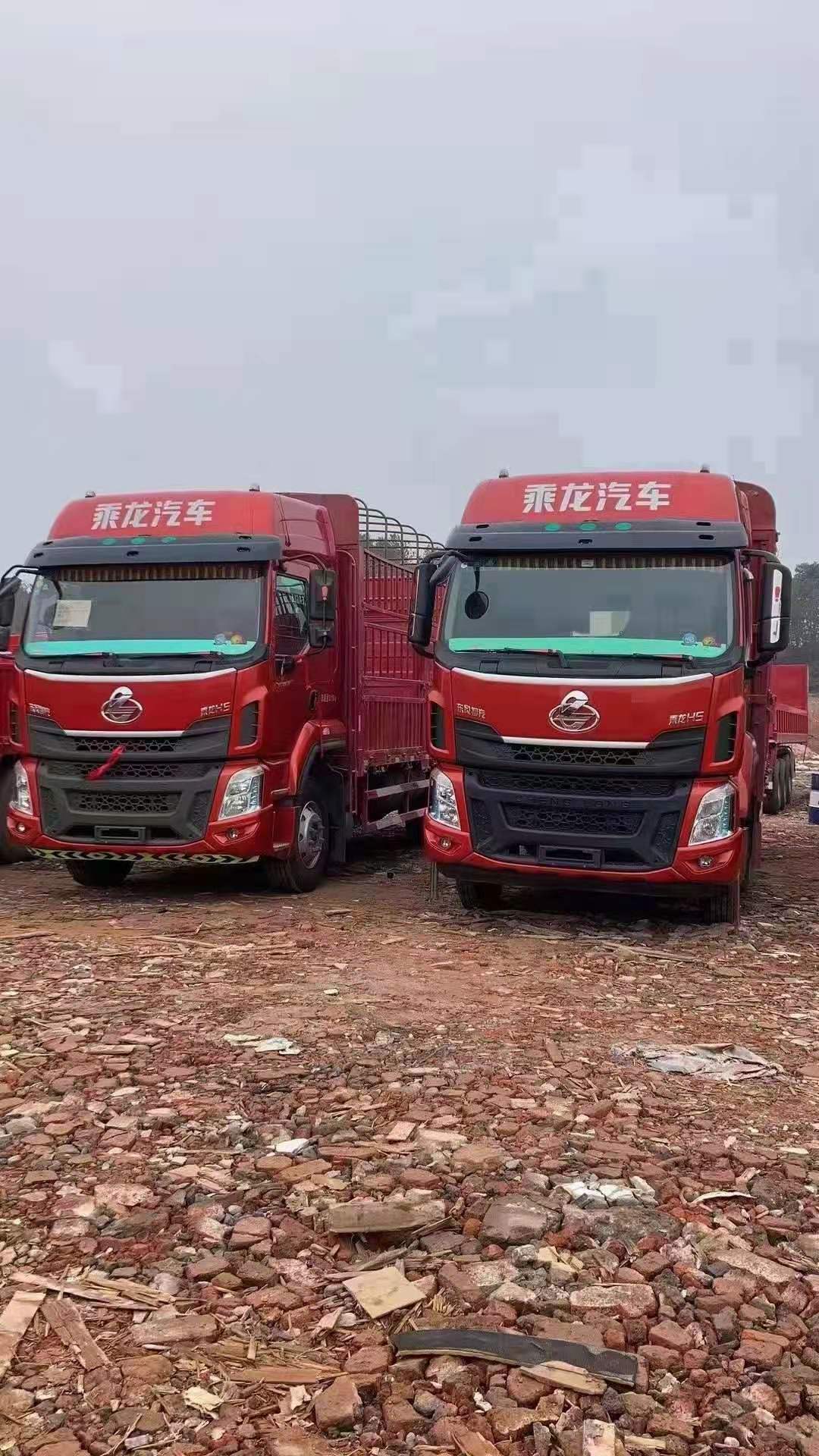 乘龙H5单桥6.8米高栏载货车 