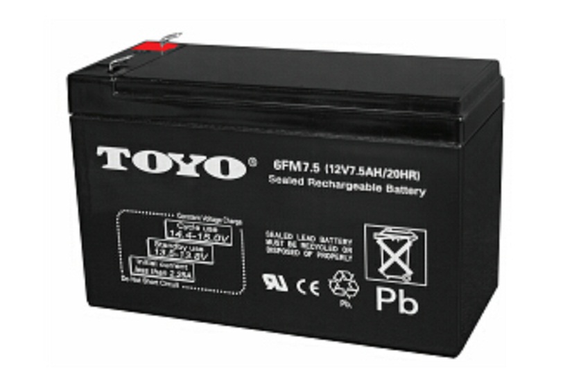 TOYO东洋蓄电池6FM7.5 12V7.5AH医疗/门禁/UPS电源应急照明