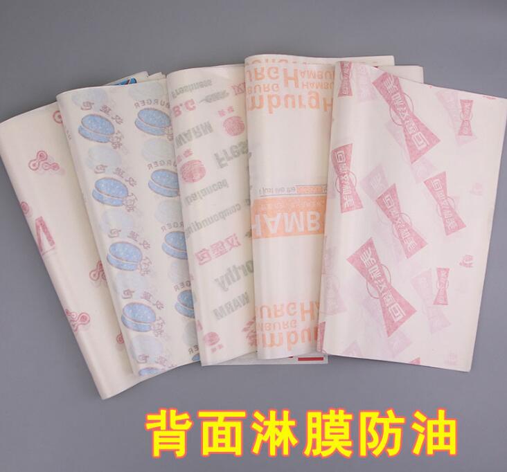 中联纸业制作 一次性鸡肉卷包装纸 淋膜防油纸定制 工厂批发