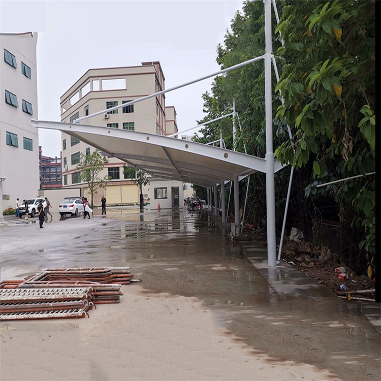 汽车停车棚价格 郑州电动车雨棚厂家 外形美观 厂家直供