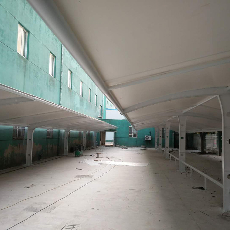 安装小区电瓶车停车篷 设计膜结构充电桩棚 免费设计 品质可靠