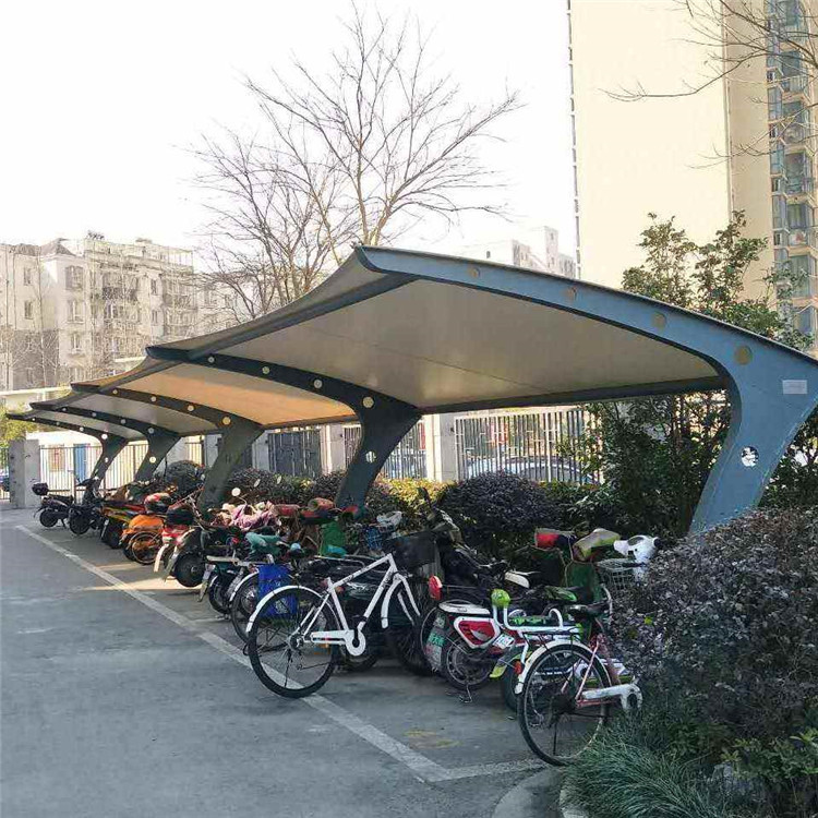户外膜结构停车棚 绿宁电动车充电雨棚 厂家直销 品质可靠