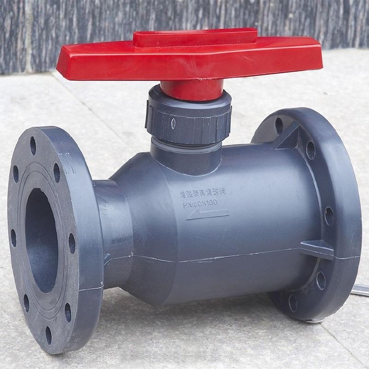 Q41F-10S塑料法兰球阀（PVC、UPVC、CPVC、PVDF） 塑料球阀