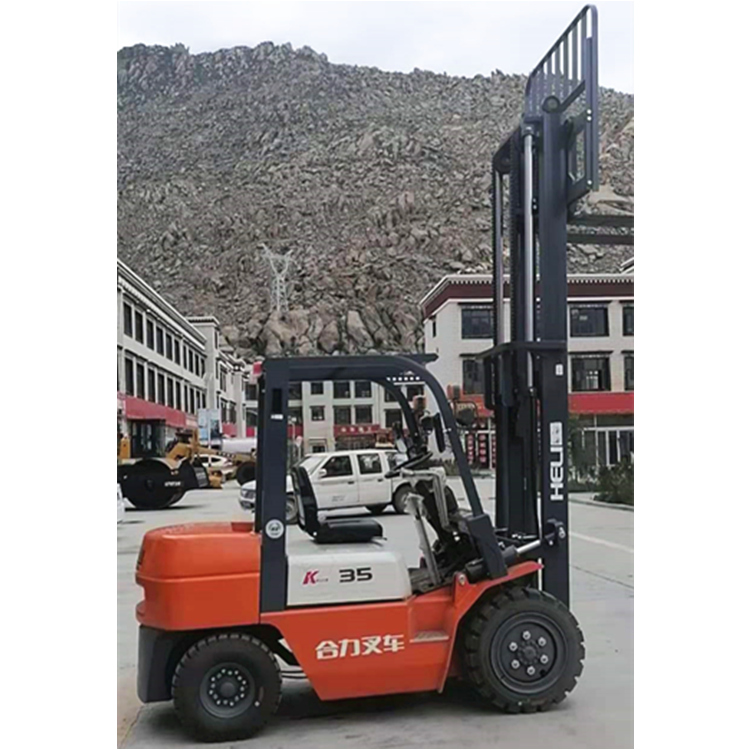 柴油四轮驱动叉车 3.5吨重工型合力叉车 平衡重内燃柴油叉车 合力3.5吨叉车