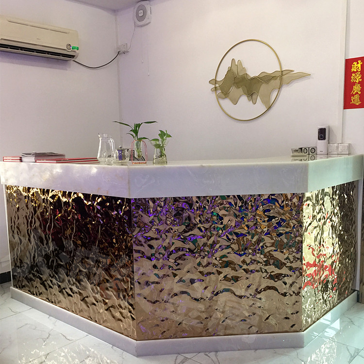 彩色不锈钢花纹板  邹纹金属压花板 天花吊顶墙身金属装饰板 