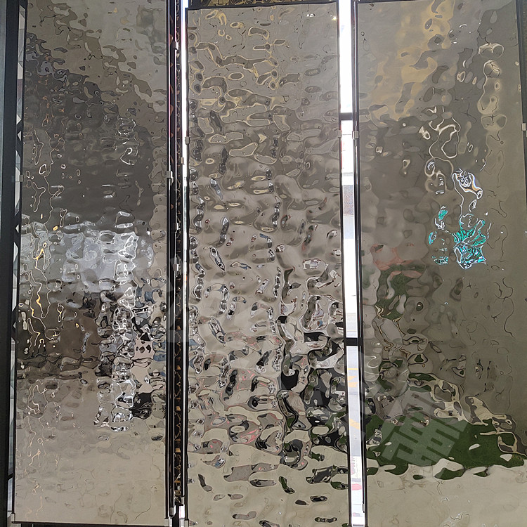 金属天花吊顶 不锈钢压花板 不锈钢水波纹天花吊顶背景墙装饰板材