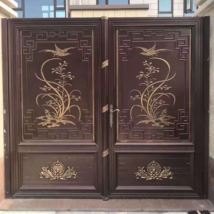 来图定制铝艺大门  欧式庭院大门厂家 整体浇铸，一次成型，摒弃冗长的焊接过程