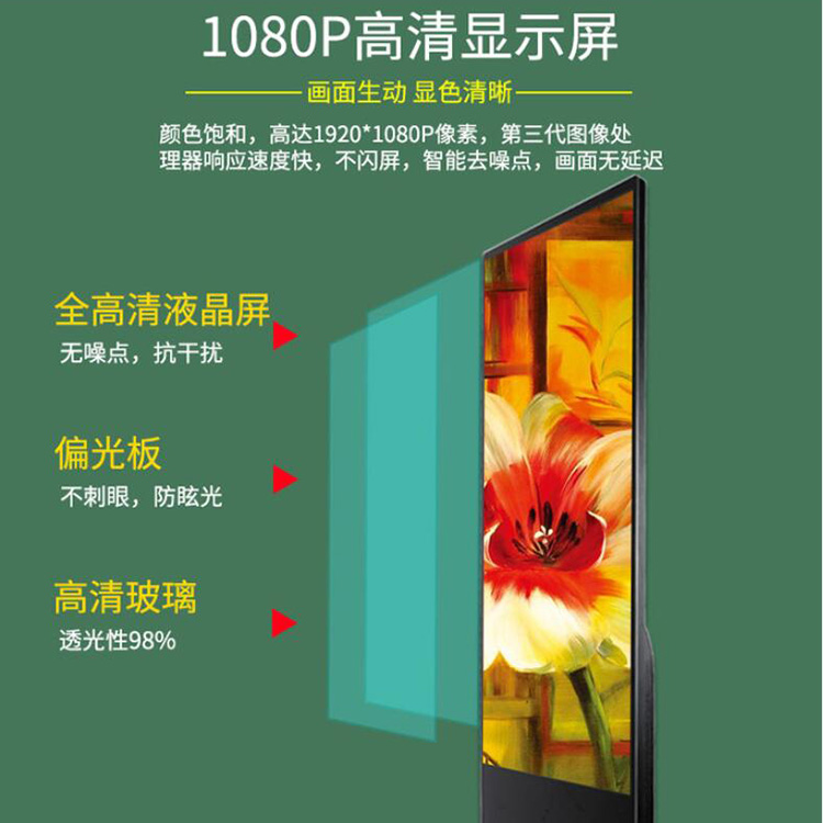 电梯广告机 壁挂广告机 色彩绚丽 使用寿命长
