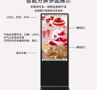 双面显示屏广告机 立式常规广告机 点击数字 欢迎选购