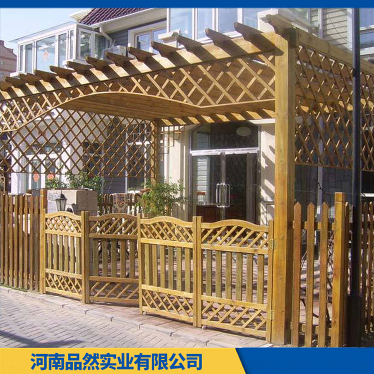 防腐木花架定做 景观防腐木花架 不易变形 品质保证