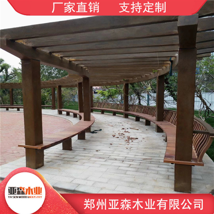 露台防腐木花架 碳化防腐木花架 量大从优 售后无忧
