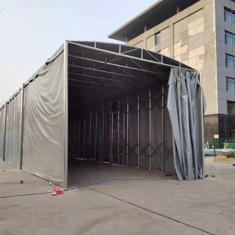 浙江工厂工地推拉雨蓬  物流仓储电动推拉雨篷   固定式遮阳雨蓬   折叠推拉雨棚批发