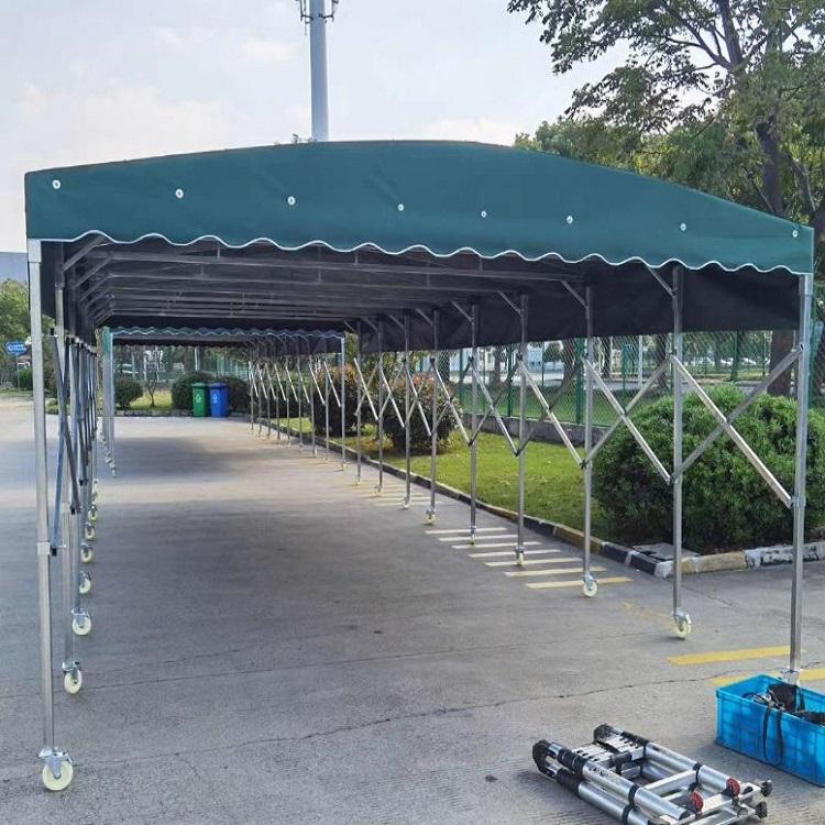 杭州手动推拉雨蓬   大型工厂电动推拉雨篷   折叠式遮阳雨蓬   汽车推拉雨棚定制