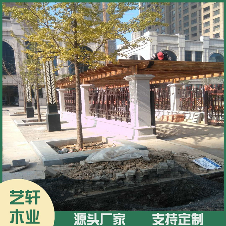 防腐木花架定做厂家 山东防腐木花架 价格优惠 厂家直销