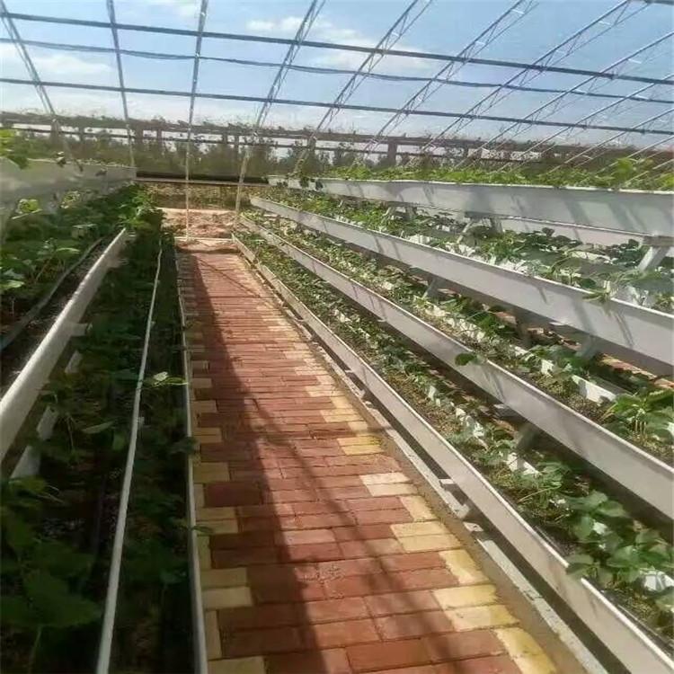 草莓种植槽厂家批发 无土栽培基质槽 水培基质栽培种植槽PVC