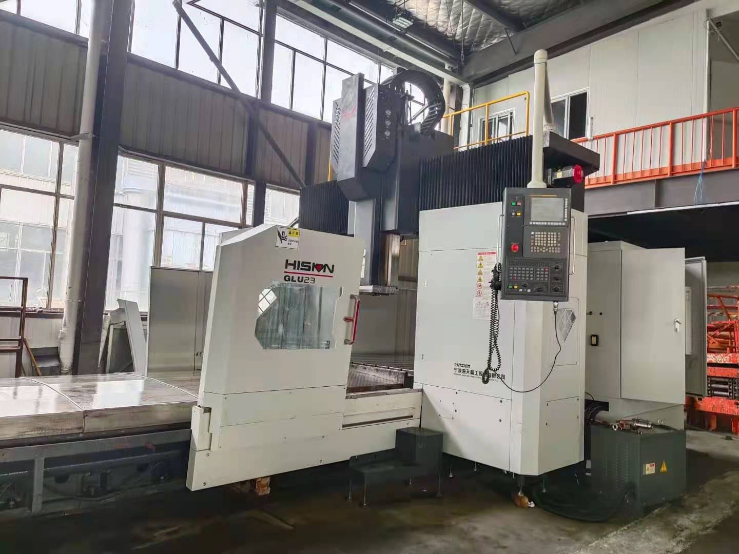 现货出售二手龙门加工中心宁波海天精工GLU23X30定梁龙门加工中心带自动侧铣头