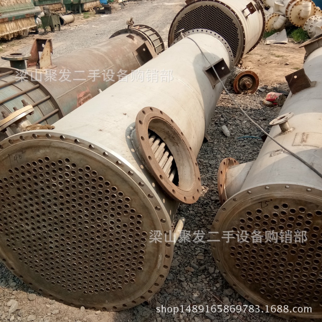 二手浓缩蒸发器 多效蒸发器 螺旋板换热器 二手不锈钢冷凝器 