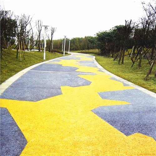 彩色混凝土透水路面 操场地面 彩色透水地坪路面  彩色透水地坪  生态透水地坪  透水混凝土厂家