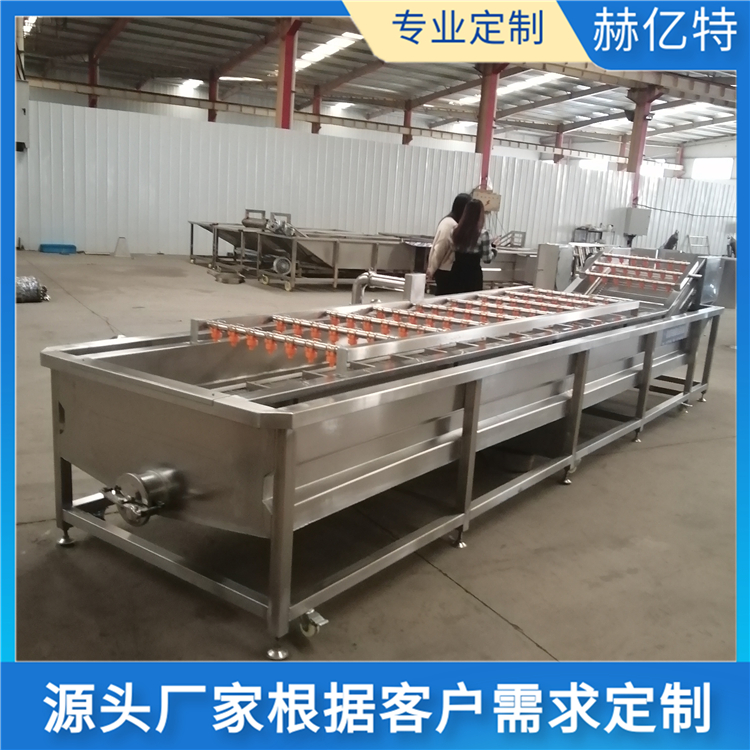 土豆气泡清洗机 大型食堂配送中心净菜加工设备 包菜清洗机 菜花清洗机 赫亿特机械