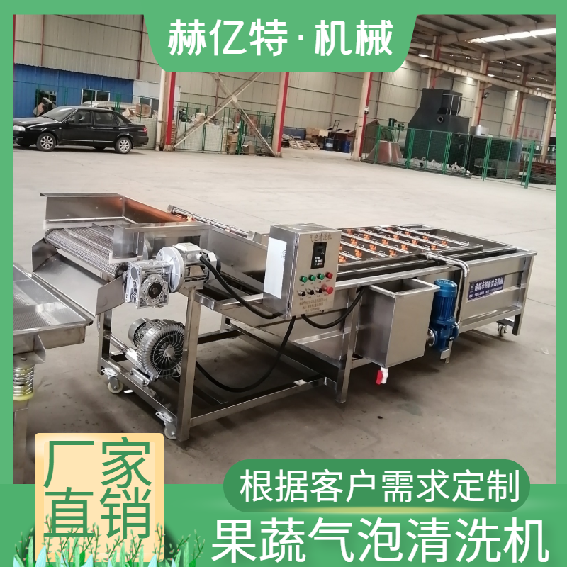 净菜加工设备 生鲜配送果蔬清洗机 商用大型洗菜机 赫亿特机械