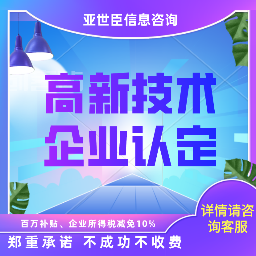 高企认定国家高新技术企业认定项目申报可研报告商业计划书