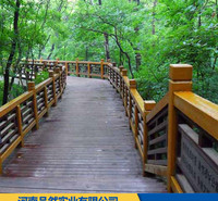 防腐木护栏价格 河南景区防腐木护栏 绿色环保 无污染