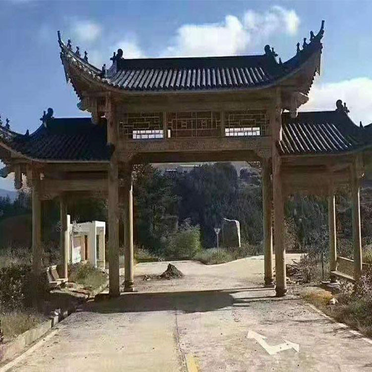 田园防腐木门楼 景观防腐木门楼 精工制作 品质保障