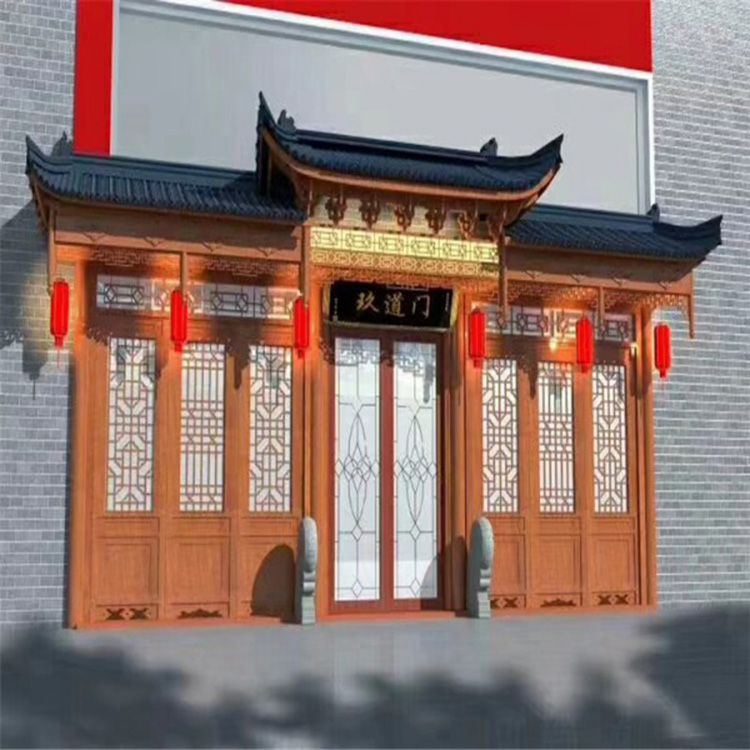 防腐木门楼定制 防腐木门楼设计 厂家直销