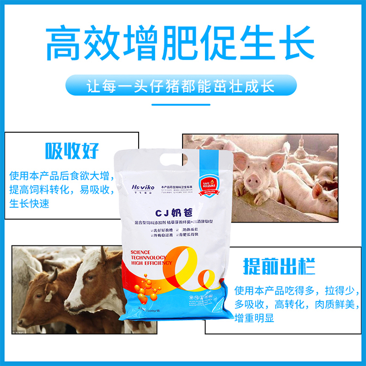 仔猪断奶添加剂 猪仔不吃料方案 肠胃好 吸收好