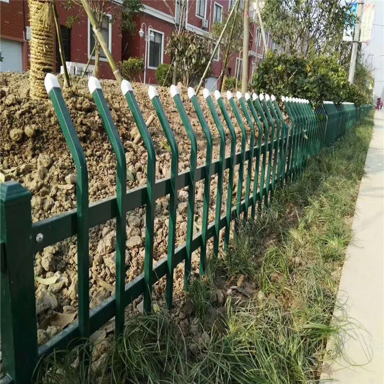 小区庭院市政园艺草坪  pvc护栏绿化护栏  小区公园花坛锌钢草坪护栏