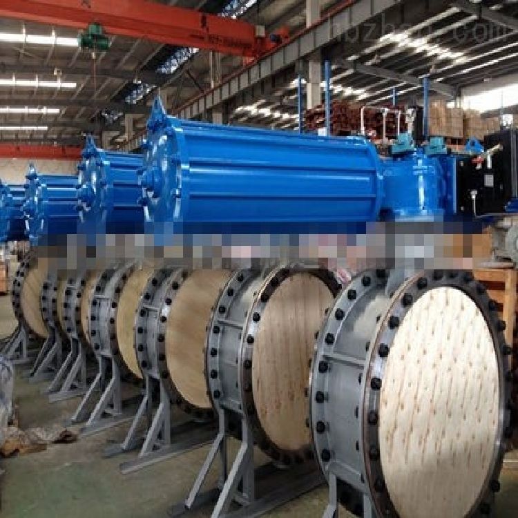 气动偏心蝶阀D642X-10~16 三偏心蝶阀 气动对夹式蝶阀 气动调节蝶阀