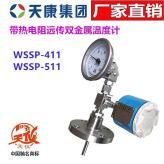 安徽天康双金属温度计WSSP-481/581天仪带热电阻远传