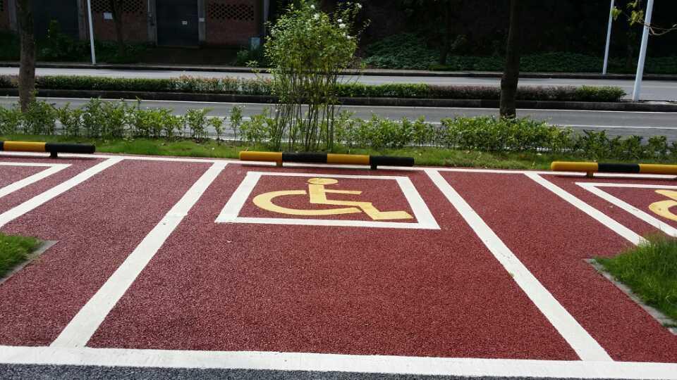 透水混凝土路面 透水混凝土胶结 透水地坪  混凝土透水 彩色地坪 彩色透水混凝土 苏州透水路面厂家