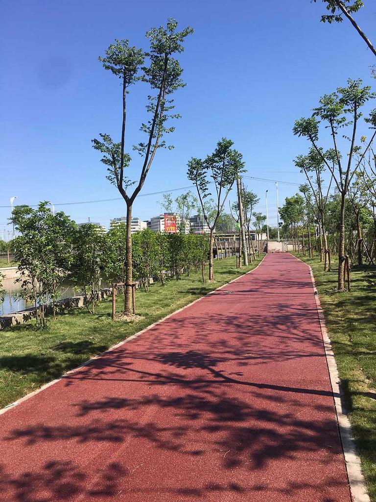 透水混凝土路面 透水混凝土胶结 透水地坪  混凝土透水 彩色地坪 彩色透水混凝土 苏州透水路面厂家