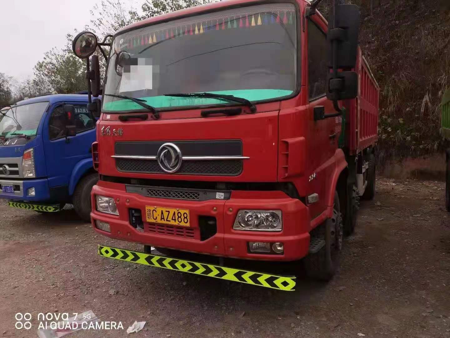 19年10月 刚到家的东风天锦前四后四自卸车  国五排放 全车原版