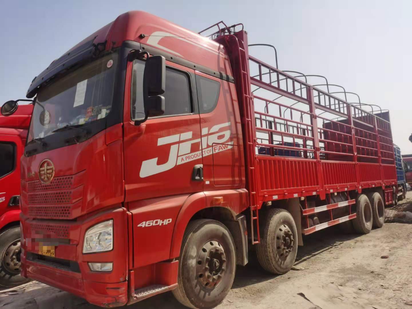 精品国五车，刚好一年的解放JH6 9米6载货车，460马力