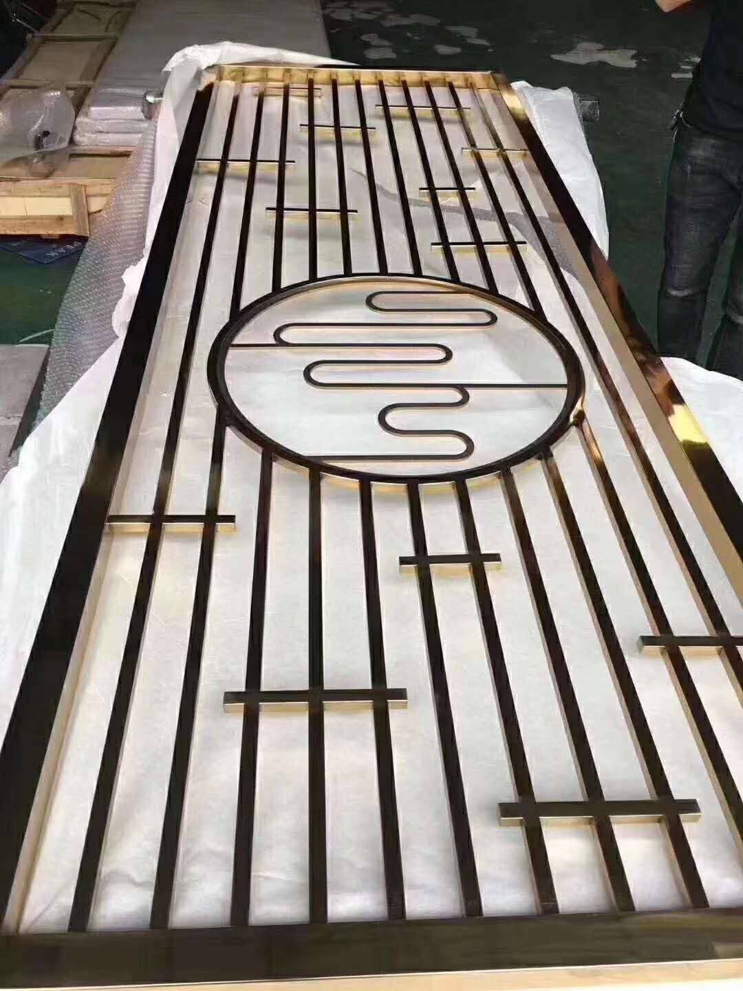 不锈钢屏风 玫瑰金不锈钢屏风 中式屏风 标艺不锈钢现货供应