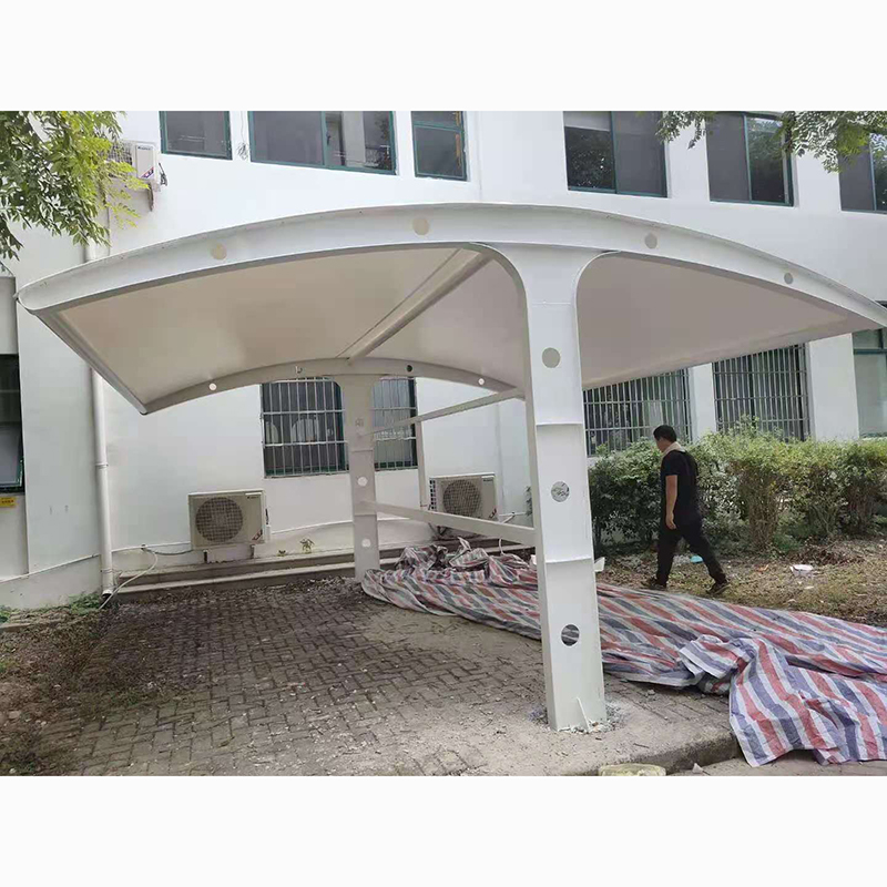 膜结构车棚停车棚充电桩汽车棚张拉膜遮阳雨棚小区自行车棚景观棚