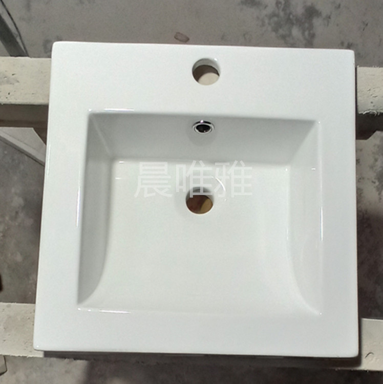 晨唯雅批发热销波浪形陶瓷盆台上盆41薄边盆中边盆洗脸柜盆