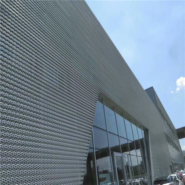 宁夏4S店门头招牌冲孔铝合金板 厂家直供